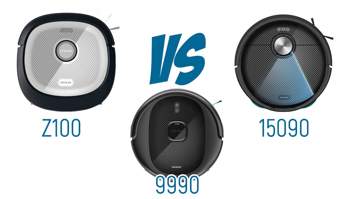 Conga Z100 vs Conga 15090 vs Conga 9990: comparativa completa y diferencias clave