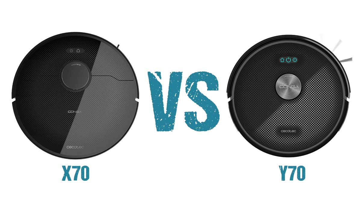 Conga X70 vs Conga Y70: Comparativa de los nuevos robots aspiradores de Cecotec